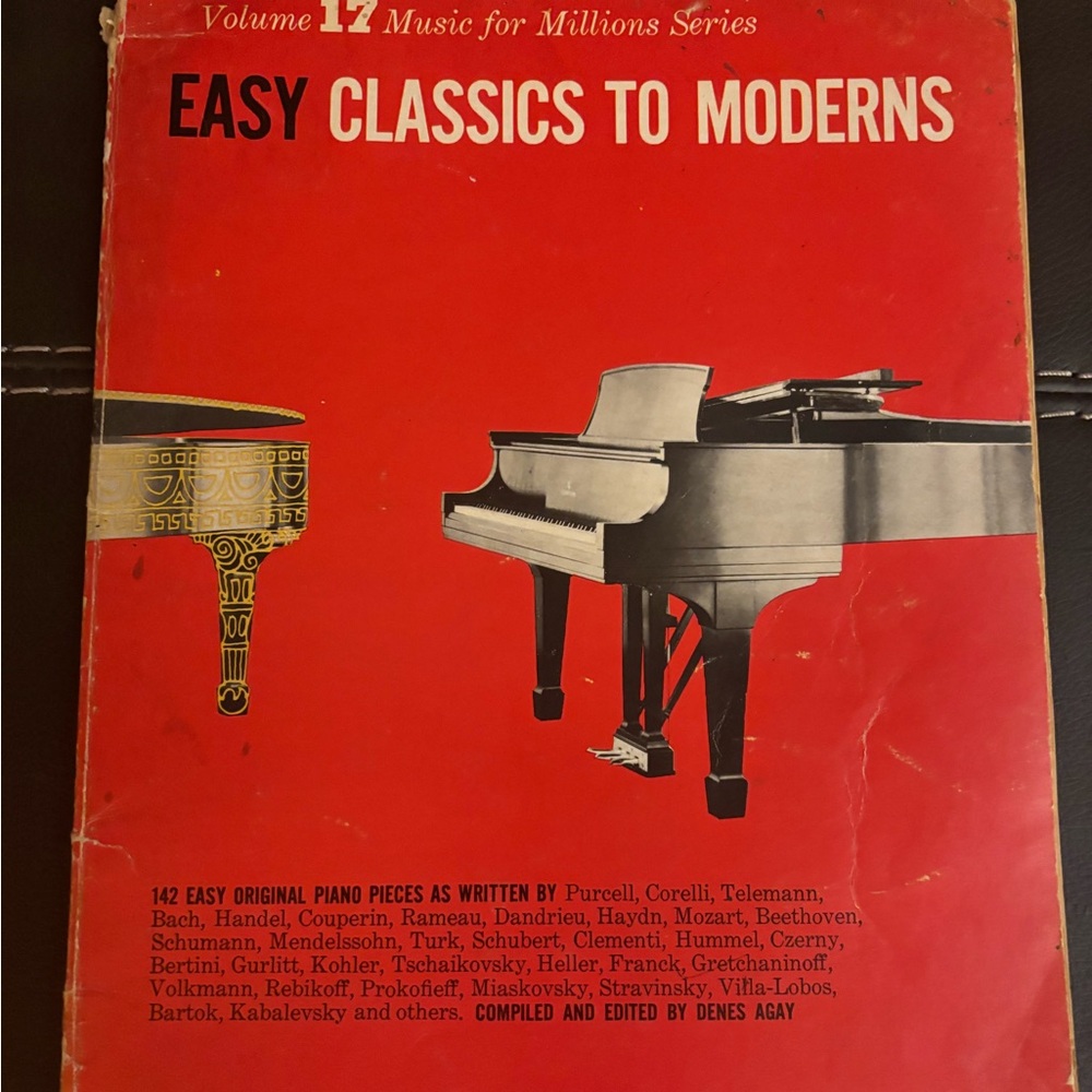 Easy Classics to Moderns Coffee Table Book - Red Cover